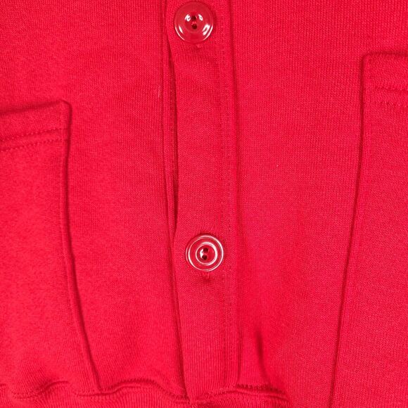 Vintage Jerzees Cardigan Sweater Womens One Size Red Embroidered Lady Poodle‎ - Picture 8 of 15